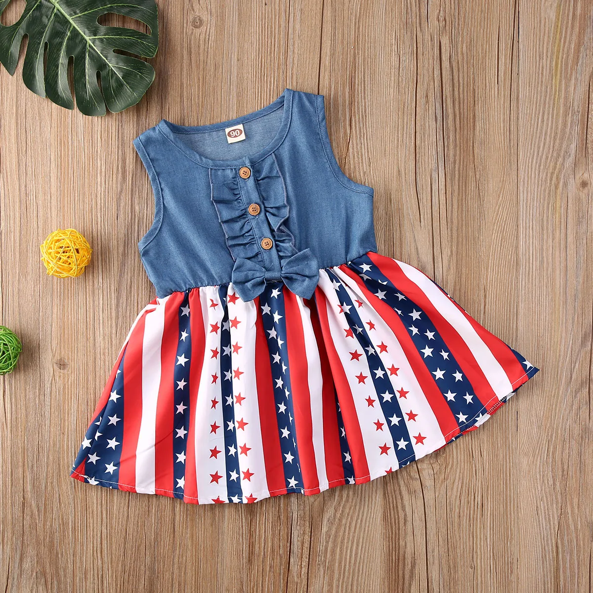 Платье-пачка с бантом для девочек 4 июля | Детская одежда и обувь