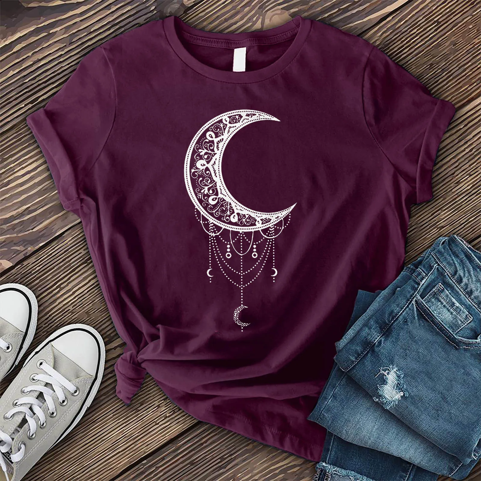 

Fashion Women's T-Shirt Ladies Moon Print Women's Shirt Short-Sleeved Casual T-Shirt Harajuku Style Top Graphic Top T-Shirt
