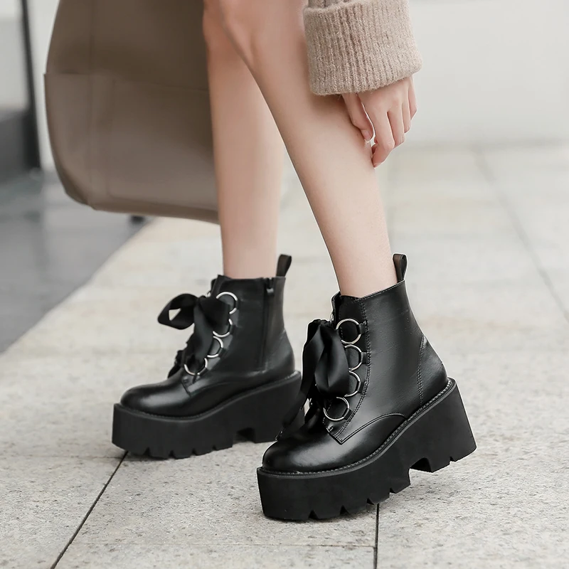 

demonia boots platform shoes women boots cowboy shoes Motorcycle western ankle boot Punk demonias shoes Women Footwears