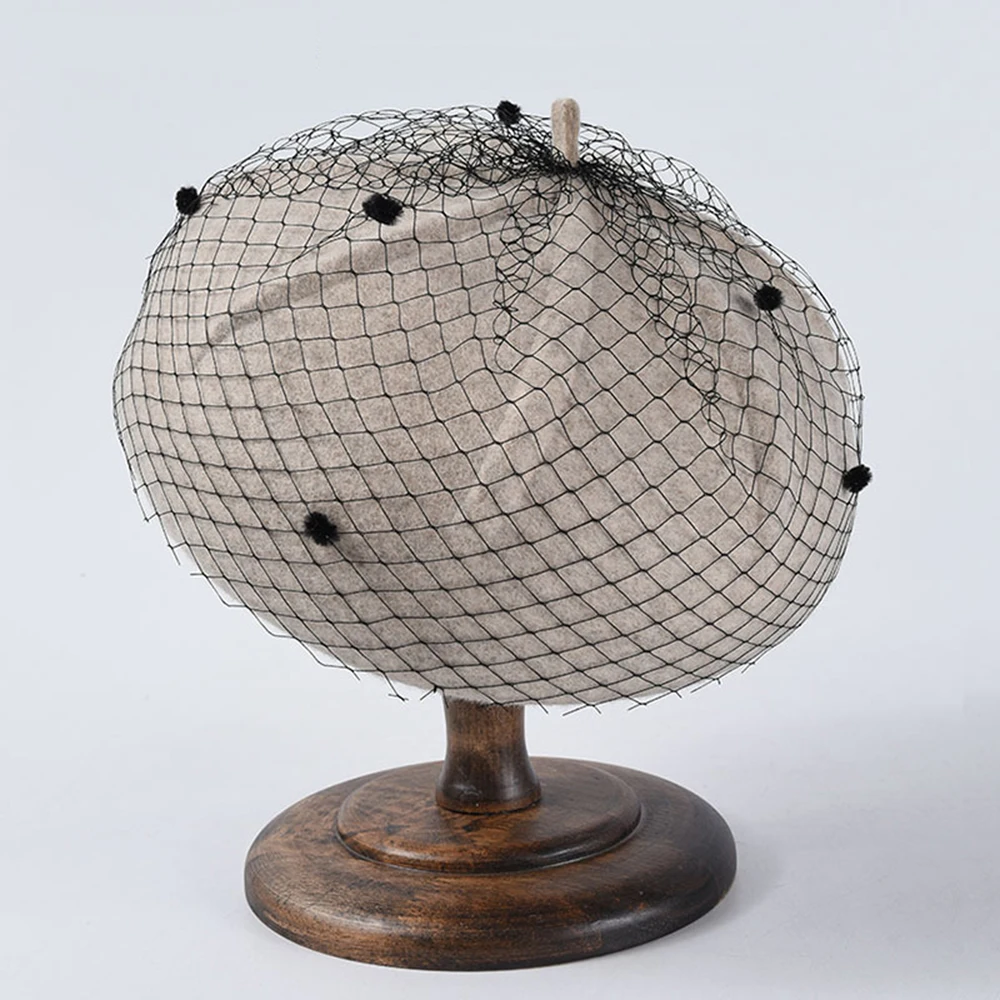 Французский элегантный головной убор одноцветная шапка художника для женщин