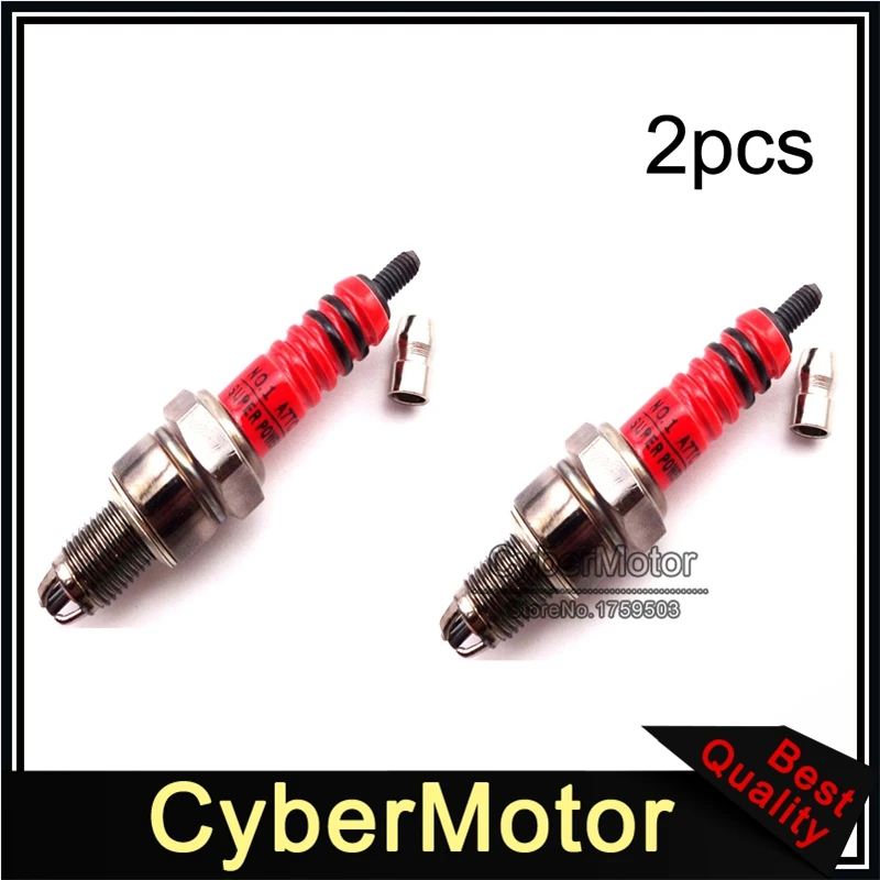 Свеча зажигания Red Racing с 3 электродами A7TC для двигателя 50 куб. См 70 90 110 125 питбайка