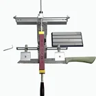 Профессиональная точилка для ножей с двумя зажимами, с поворотом на 360 градусов, с алмазным стержнем