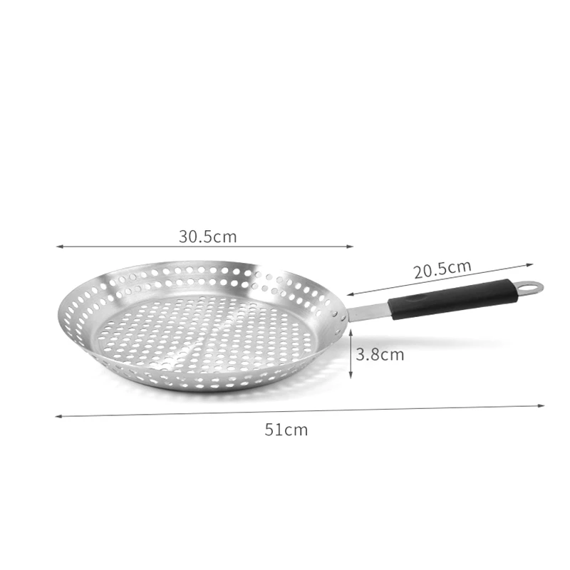 Vegetable and Meat Barbecue Basket Wok/Pan Suitable for All Smoked Accessories |