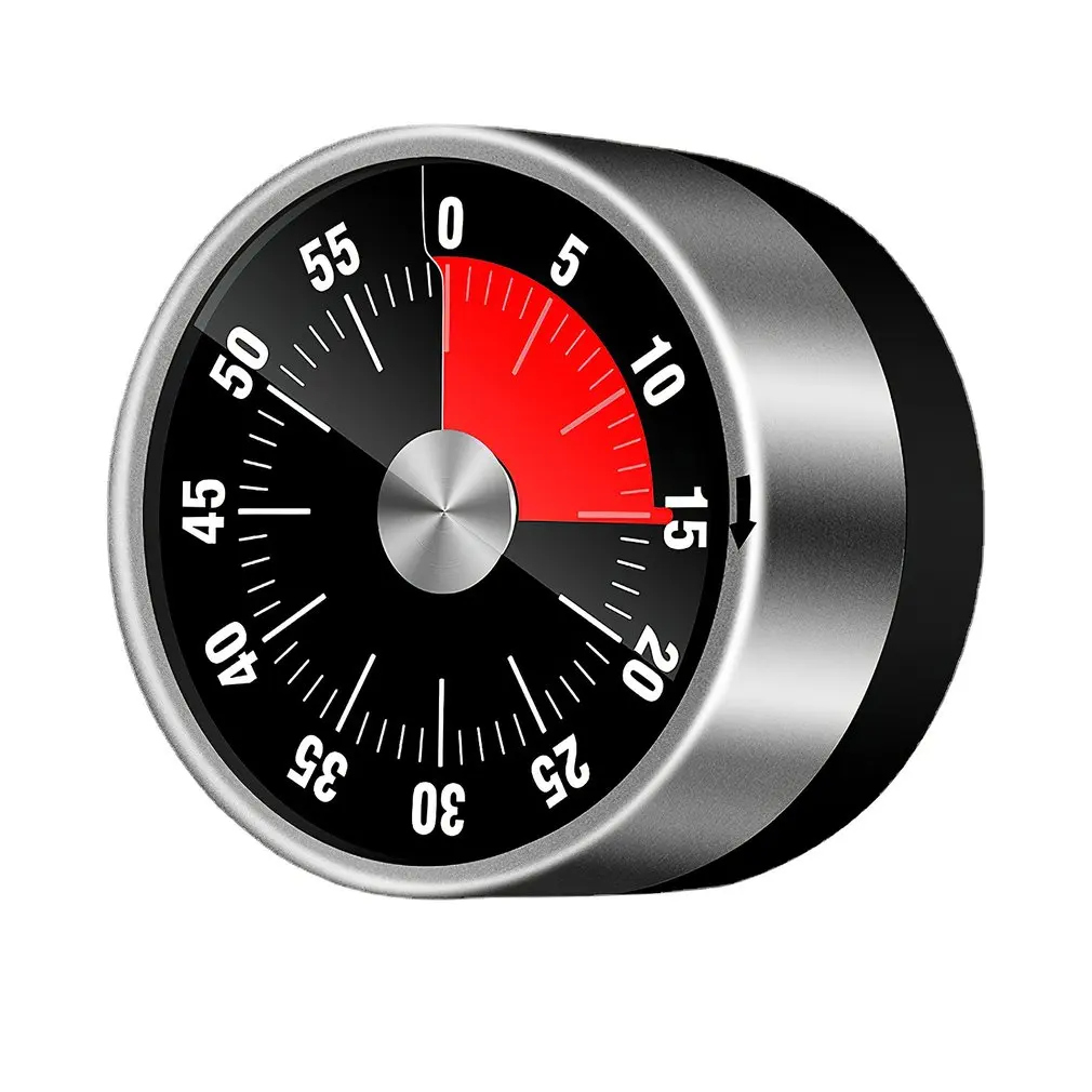 

60 Minutes Mechanical Visual Timer Small Magnetic Kitchen Countdown Timer With Loud Alarm For Kids And Adults Baking For Chores