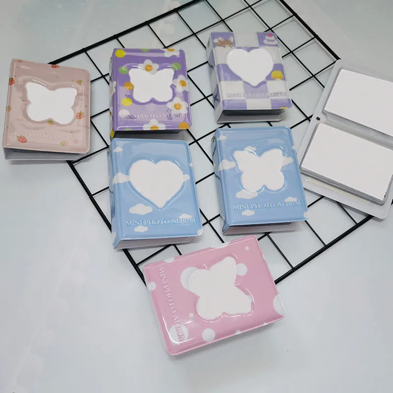 

3 Inch Photo Album Butterfly Love Hollow Kpop Card Binder 40 Pockets Instax Photocard Holder Scrapbook For Photos Collect Book