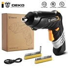 DEKO DKCS3.6O1 S1S2S3 электрическая Беспроводная отвертка БЕСКЛЮЧЕВОЙ патрон зарядный аккумулятор