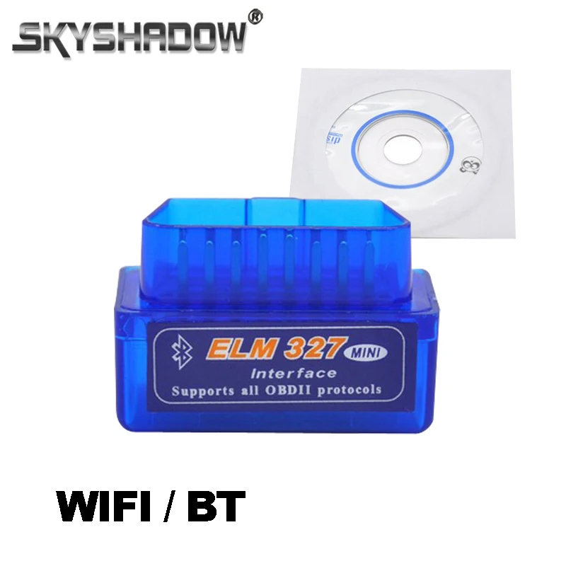 Беспроводной WIFI Bluetooth ELM327 OBD2 инструмент для тестирования автомобиля работает на