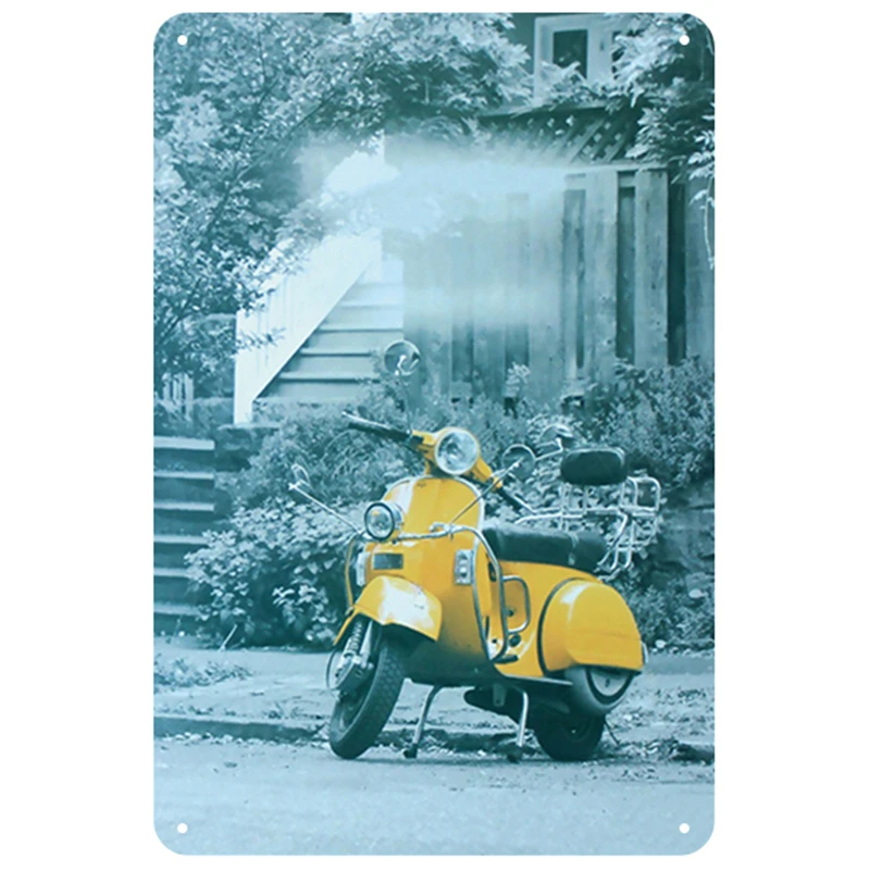 Vespa табличка металлическая винтажная жестяная вывеска Pin Up потертый шик Декор винтажные металлические знаки украшение бара металлический плакат для паба металлическая пластина - Цвет: 14