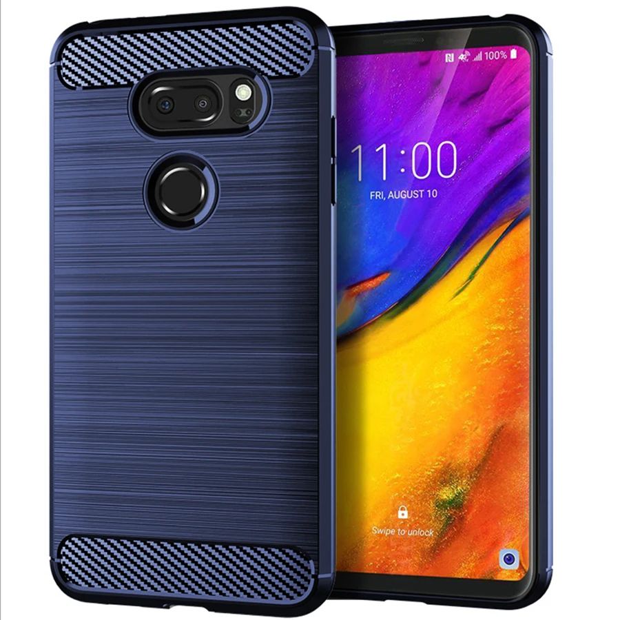 Чехлы для телефонов дома аксессуары LG V35 чехол ThinQ G6 X2 2019 K50 матовый Силиконовый с