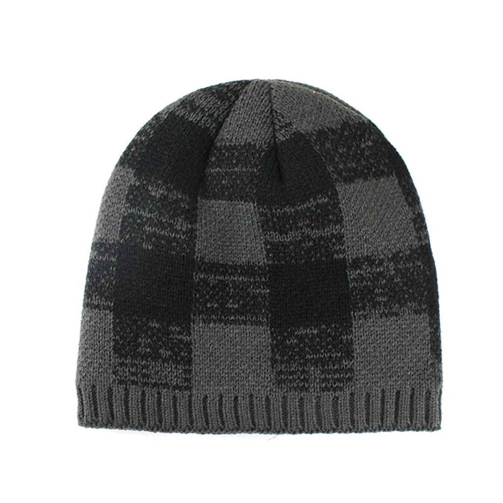 Зима 2019 Теплая мужская шапка трендовая в британском стиле двойная утолщенная