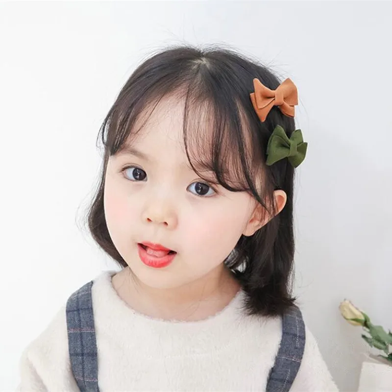 5 шт. Детские замшевые резинки для волос с бантом |