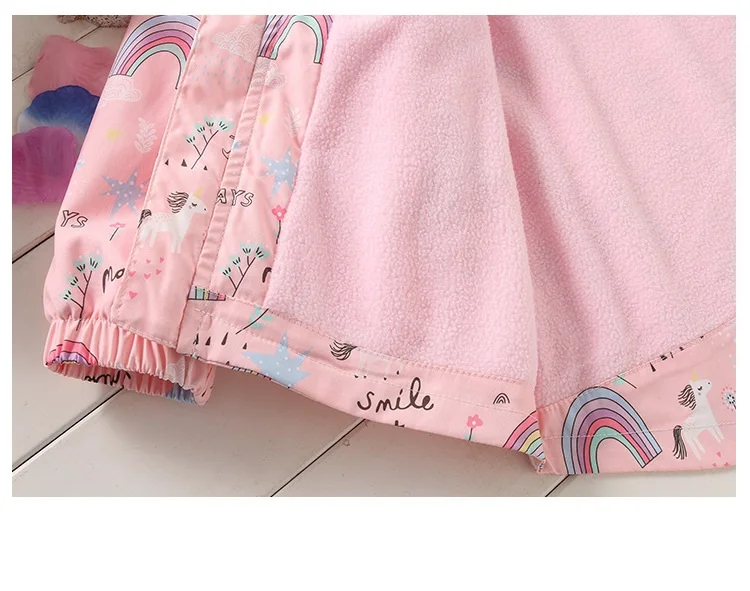 

Autumn And Winter New Fashion Children's Coat Sports Leisure Plush Girl Windbreaker