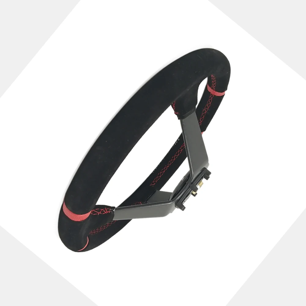 Универсальный 14 дюймов 350 мм замшевый автомобильный гоночный спортивный руль