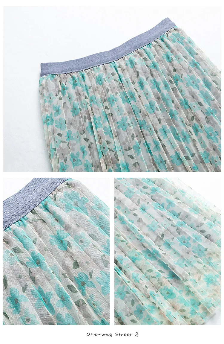 

PEONFLY 2021 New Vintage Leopard Chiffon Skirt Women Fashion Print Lined A Line Elastic High Waist Pleated Long Skirt Female