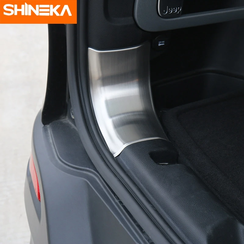 SHINEKA защитная пластина для заднего багажника автомобиля из нержавеющей стали
