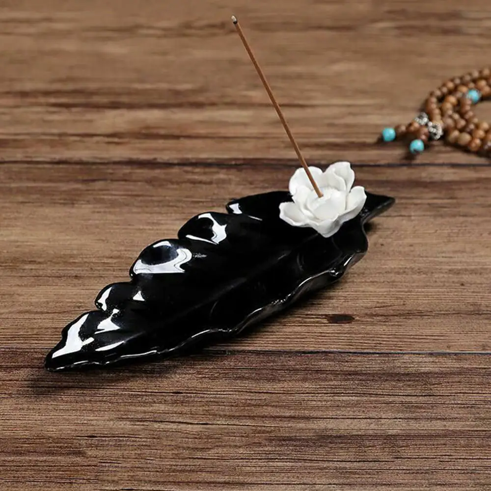 Керамическая белая горелка для благовоний в виде лотоса подставка ароматических