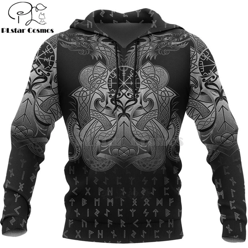 

PLstar Cosmos Viking Warrior Tattoo New Fashion Tracksuit casual 3D Print Zipper/Hoodie/Sweatshirt/Jacket/Men's Women style-58