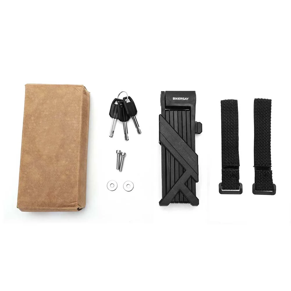 Складной велосипедный замок BIKERSAY высокая безопасность защита от кражи