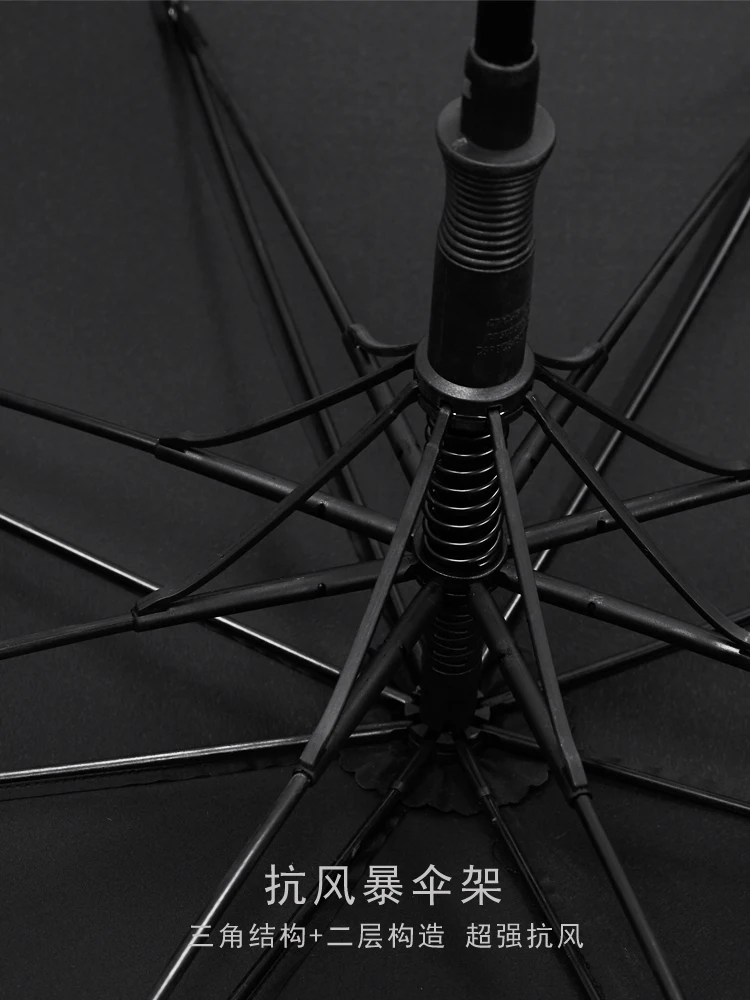 Автомобильный водонепроницаемый ветрозащитный зонт с длинной ручкой однотонный