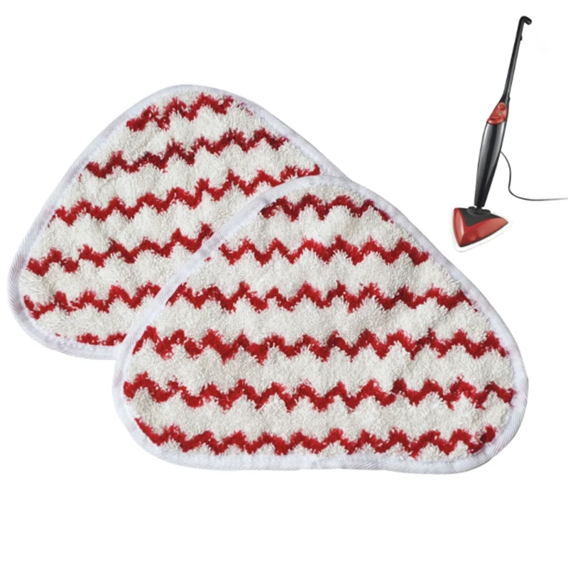 

4Pcs Steam Mop Pads Washable Reusable Cloth Replacement Triple-cornered Mop Pad Cleaning Floor Tool for Vileda OCedar