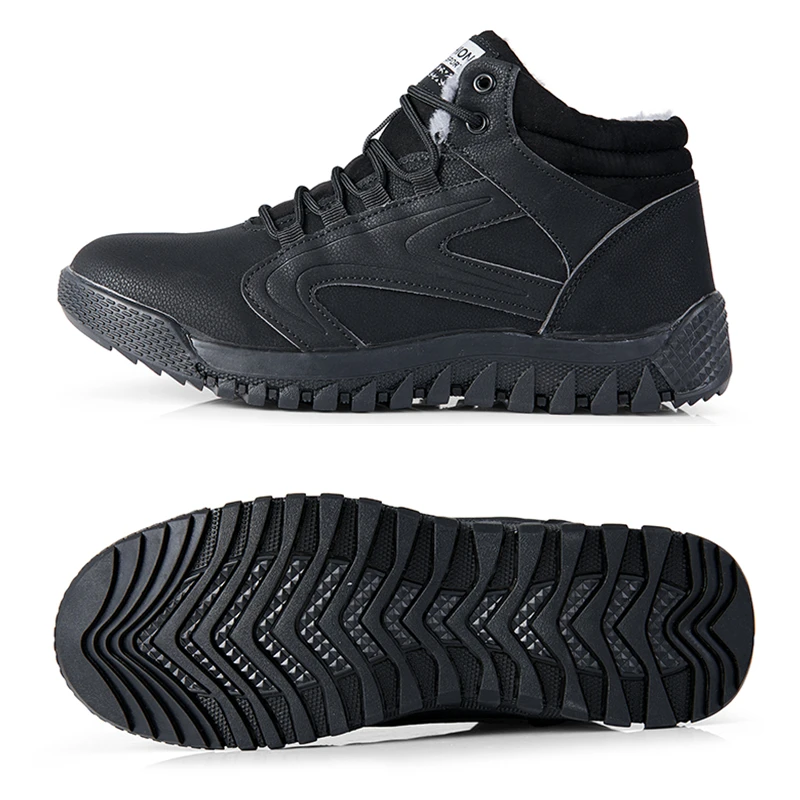 

Зимняя обувь для прогулок, унисекс, теплые зимние ботинки Uninsex из искусственной кожи, обувь для треккинга, спорта на открытом воздухе