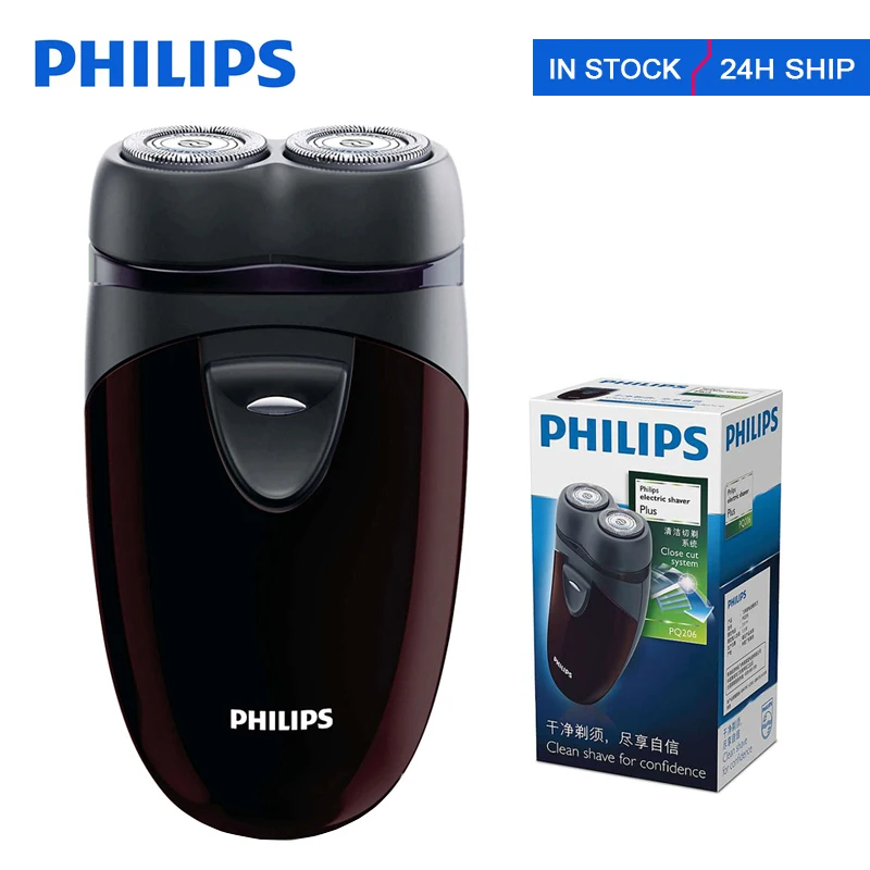 Электробритва Philips PQ206 с головным лезвием HQ4 с двумя плавающими головками для отслеживания контура лица для Мужской бритвы