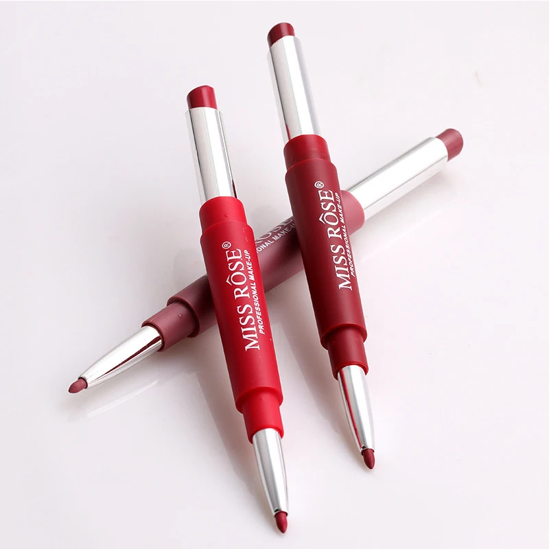 MISS ROSE 2в1 матовая губная помада карандаш для женщин водостойкая Обнаженная