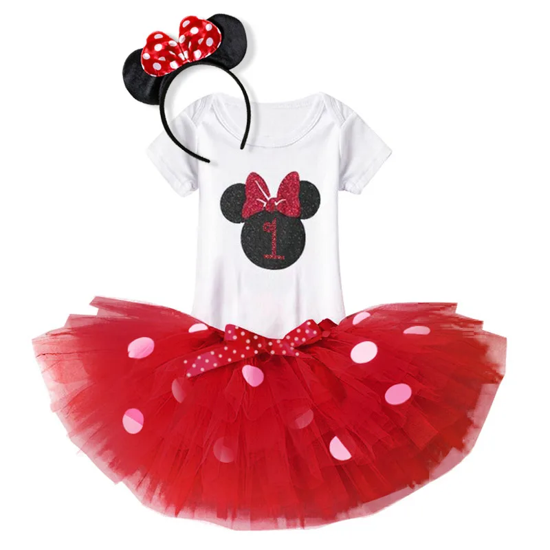 Детское платье для первого дня рождения Одежда новорожденных девочек От 1 до 2 лет