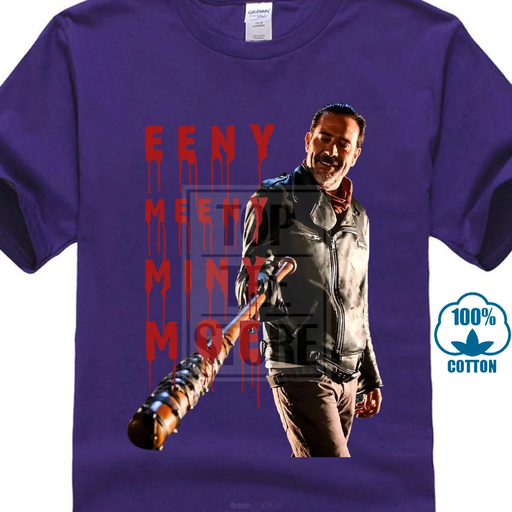 Фиолетовый Футболка The Walking Dead Negan Eeny Meeny Miny Mo Размер: S-Xxl 022425 - Цвет: Фиолетовый