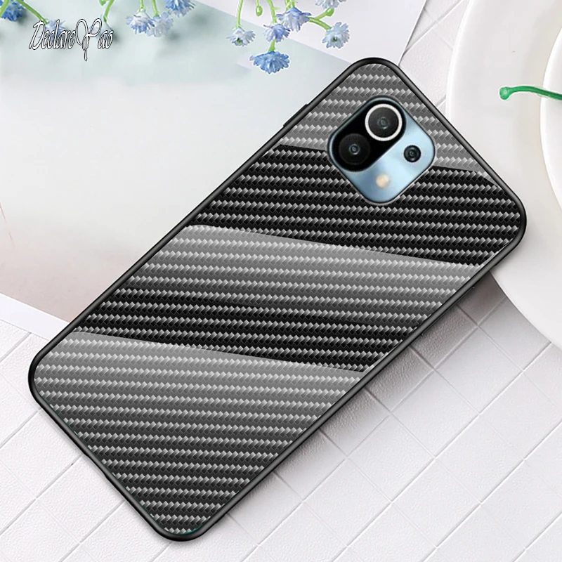 

11T Pro Cover DECLAREYAO Original Mirror Glass Hard Case For Xiaomi Mi 11T 11X 11i 11 Lite Ultra Case Cover Silicone Soft Frame