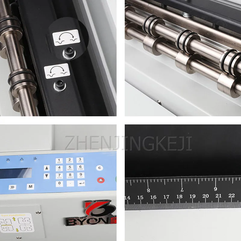 

Fully Automatic Creasing Machine 220/240V High Speed Digital Dotted Line Solid Line Tickets Greeting Card To Flatten Crease Tool