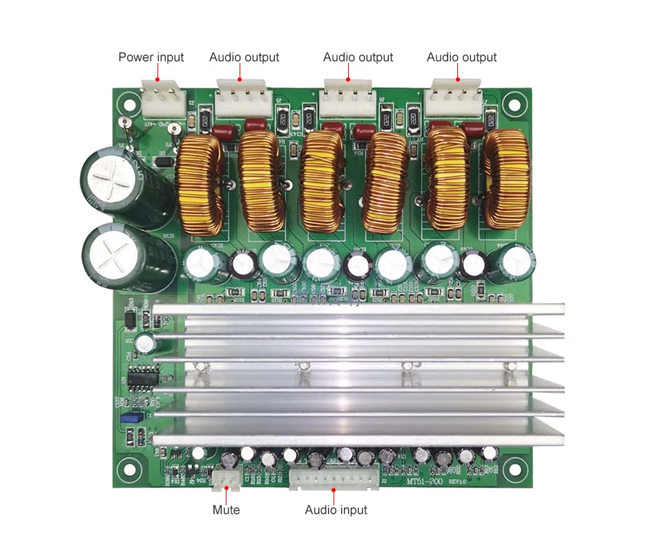 AIYIMA TDA8954 Digital Power Amplifier Board 6 Channels Sound 
