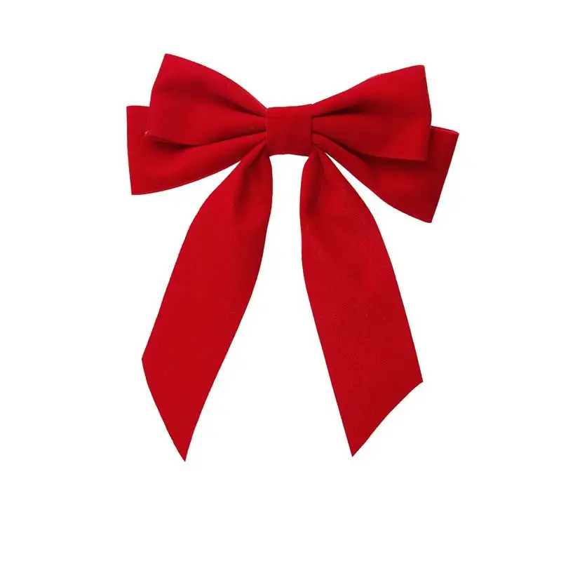 

Valentine's Day Big Large Velvet Bow Hair Clips Wedding Long Ribbon Korean Hairpins Hair Accessories accesorios para el cabello