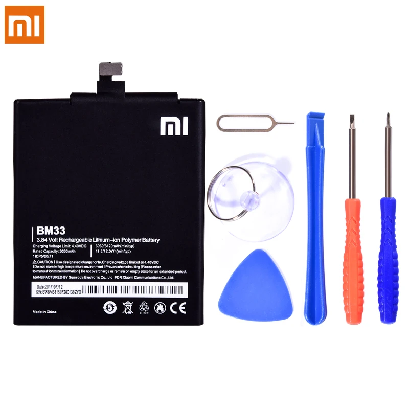 Оригинальный BM33 Аккумулятор для Xiao mi 4i сменный мобильный телефон Li Ion Bateria 3120mAh +