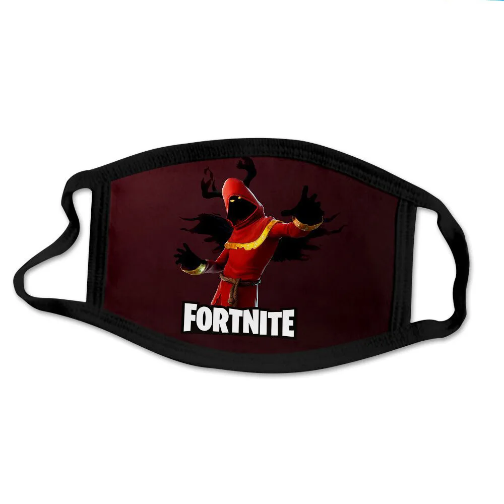 Маски игровые для лица Fortnites рта мультяшная хлопковая Пылезащитная маска