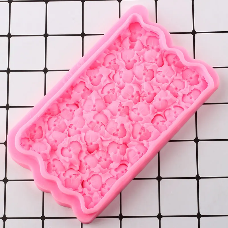 Лепестки орхидеи границы силиконовые формы DIY цветок кекс Топпер инструменты для