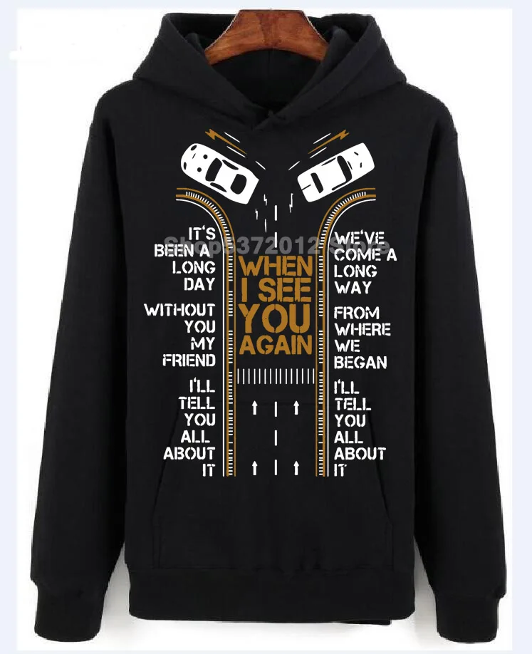 Новинка увидеть снова Форсаж Пол Уокер мужские уникальные дизайнерские модные