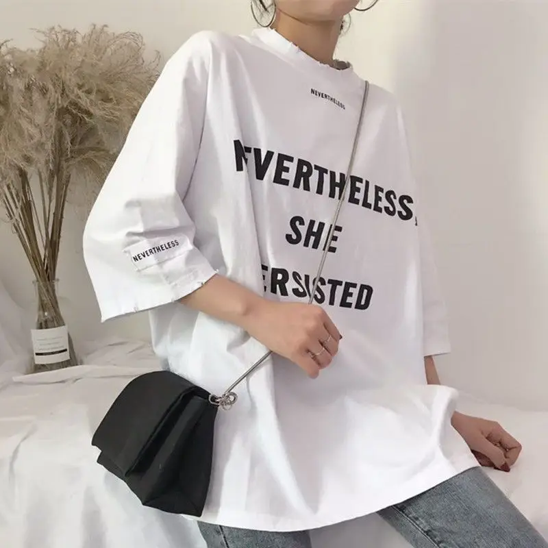 

Футболка в стиле хип-хоп для мужчин и женщин, простая универсальная кофта в стиле Харадзюку с короткими рукавами и надписью bf, для студентов ...