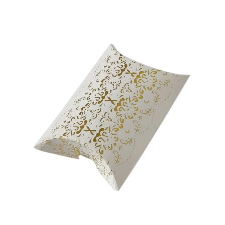 

50pcs Gift Boxes Paper Pillow Box, DIY Packaging Box For Candy\Cake\Jewelry\Gift\chocolate\Party box Storage Carton