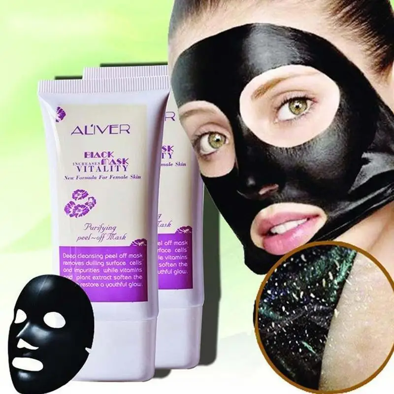

50ml Bamboo Charcoal Blackhead And Whitehead Mask For Men And Women Garbage Grease Absorb To And Pore V8B4