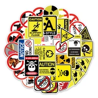 1050pcs warning stickers danger banning signs reminder waterproof decal sticker to laptop motorcycle luggage phone snowboard