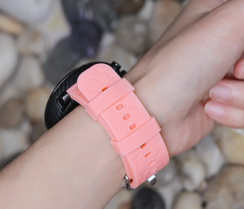 Силиконовый текстурный браслет ремешок для Huami AMAZFIT GTR 47 мм Смарт-часы Аксессуары для samsung gear classic/frontieR 3