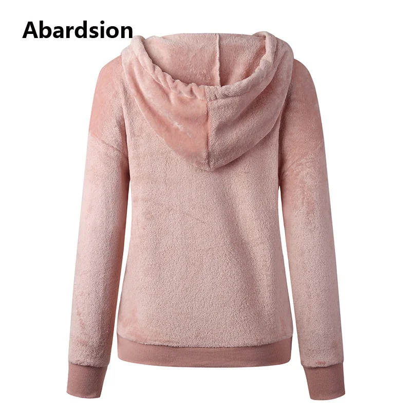 Abardsion 2019 Повседневная Harajuku велюровая Толстовка женские осенне зимние толстовки