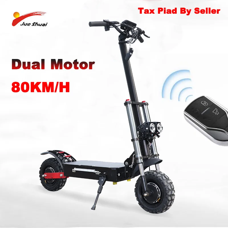 11 дюймов 60V 3200W электрический скутер 80 км/ч Быстрый электронный способный