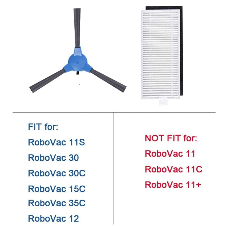 

Replacement Accessories Kit Suit for Eufy RoboVac 11S RoboVac 30 RoboVac 12 RoboVac 30C RoboVac 35C RoboVac 15C