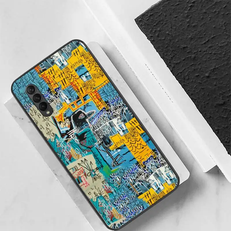 Чехол для телефона с изображением граффити Джинса Мишеля Basquiat Samsung Galaxy J4 J5 J6 J7 J8