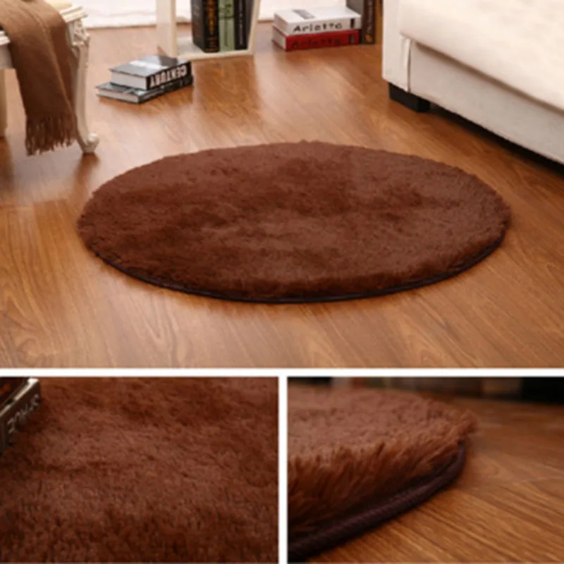 Hot Round Carpet 40cm Anti-slip Bedroom Chair Cushion Yoga Mat Floor Door For Living Room Kids Play Cover | Дом и сад