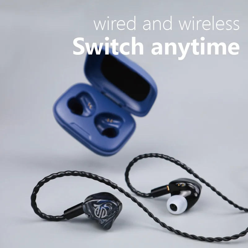 TWS-наушники BGVP Q2S 1DD + 1BA Bluetooth 5 2 с двойным выходом MMCX | Электроника