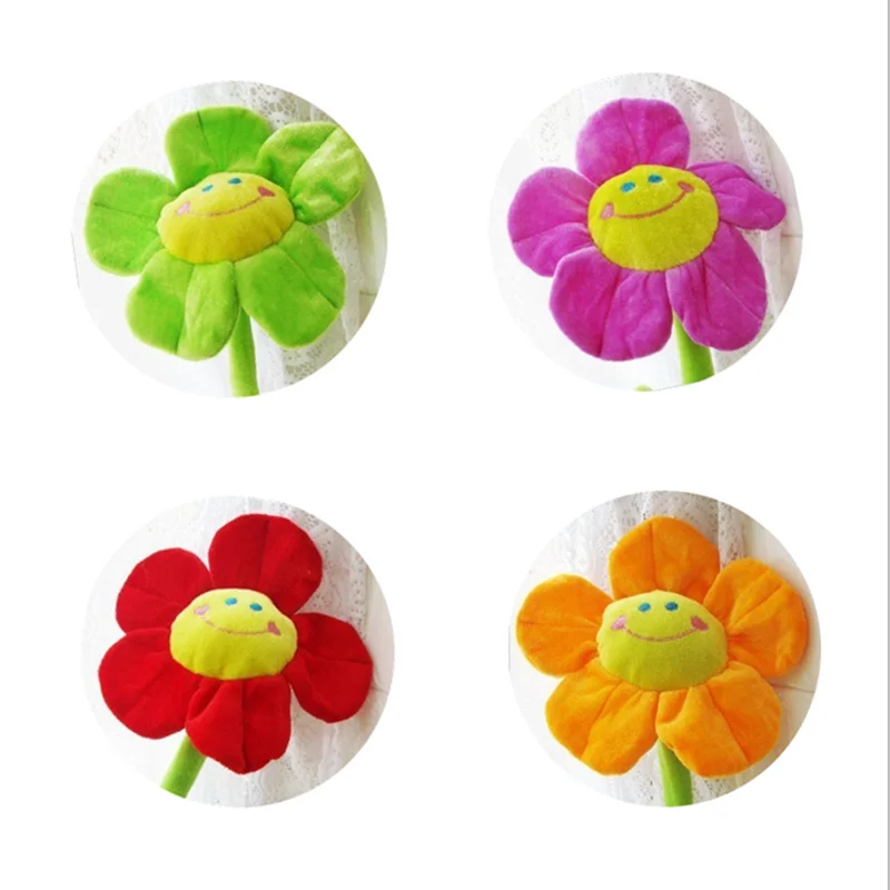 

40pcs Lots of kinds Smile Sun flower plant Anti-stress soft creative pillow Sunflower plush doll girl hobby Children toy gift