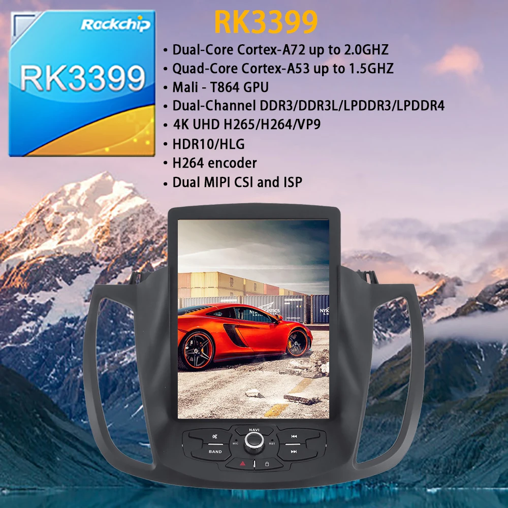 Автомобильный мультимедийный плеер для Ford Kuga C max Escape Android радио аудио стерео PX6